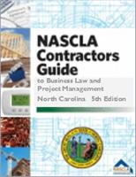 NASCLA Business and Project Management Handbook for NC Contractors, 6th Editon